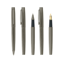 Luxury Metal Fountain Pen con logotipo personalizado Escribir suave Nib de pluma de fuente tallada